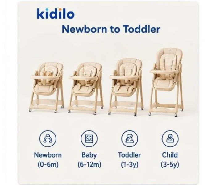 Newborn High Chair KD505 Metal Frame High Quality Baby Chair in UAE
