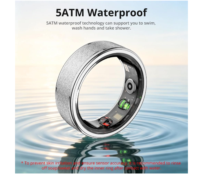 COLMI R10 Smart Ring, Sleep Health & Skin Temperature & 5ATM (silver) in UAE