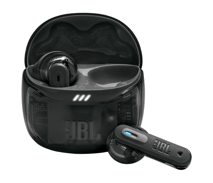 JBL Tune Flex 2 Ghost Edition True Wireless Earbuds with Adaptive Noise Cancelling-Black in UAE