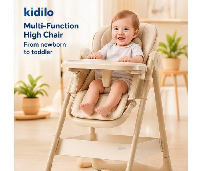 Newborn High Chair KD505 Metal Frame High Quality beigue in UAE