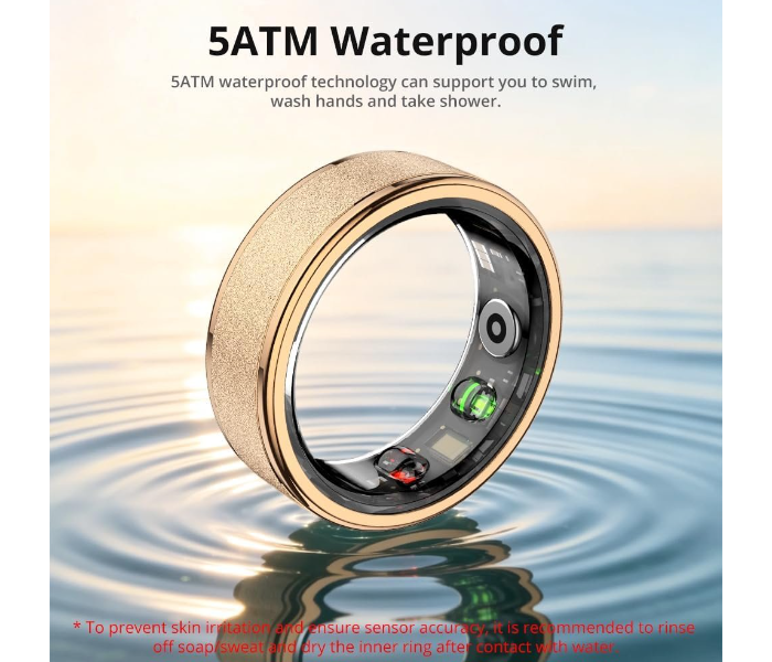 COLMI R10 Smart Ring, Sleep Health & Skin Temperature & 5ATM(Rose Gold) in UAE