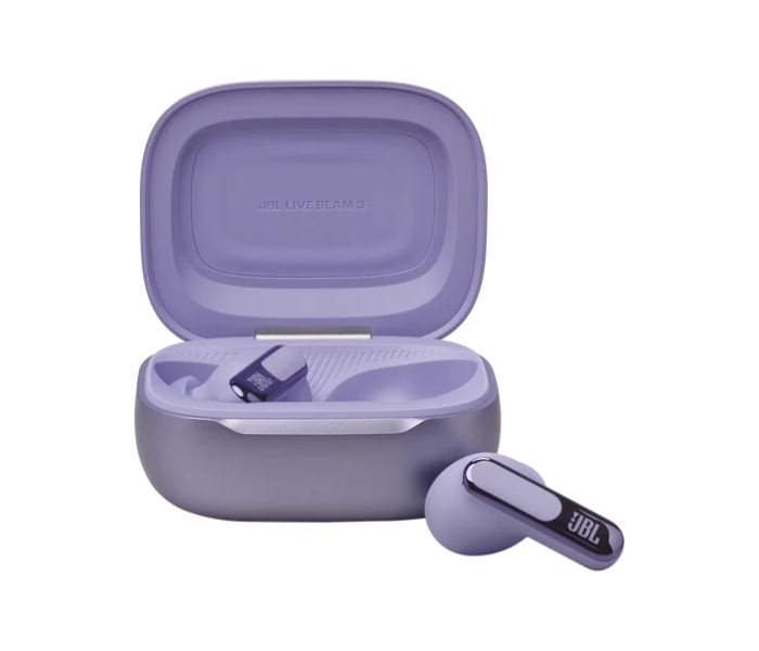 JBL Live Beam 3 True Wireless Noise Cancelling Earbuds with Smart Charging Case-Purple in UAE