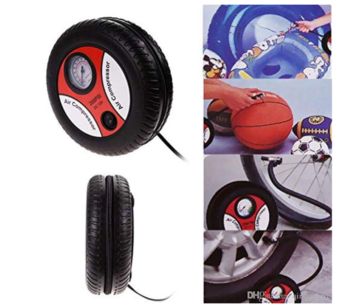 Air Compressor For Cars DC 12V JA104 - Black in UAE
