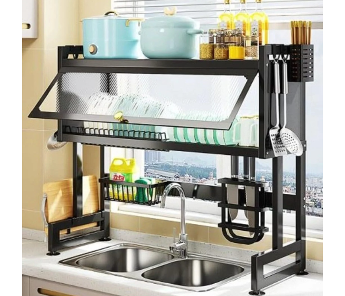 Over The Sink Dish Rack Extra Heavy Duty Large Dish Drying Stand Drainer with Utensil Holder for Kit in UAE