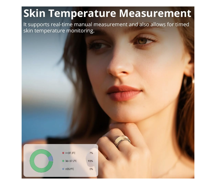 COLMI R10 Smart Ring, Sleep Health & Skin Temperature & 5ATM(Rose Gold) in UAE