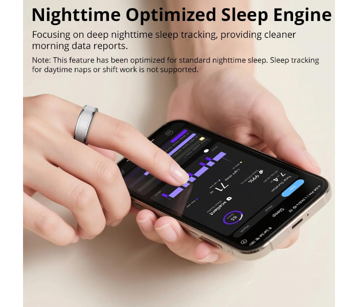 COLMI R10 Smart Ring, Sleep Health & Skin Temperature & 5ATM (silver) in UAE