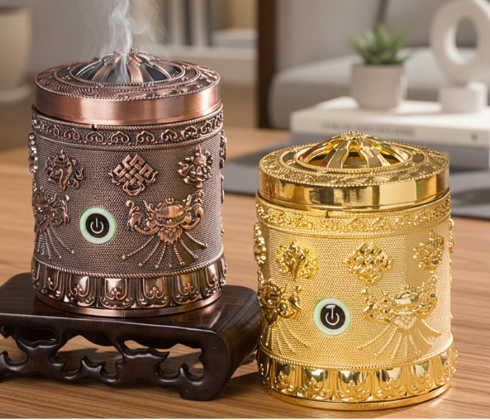 Electronic Incense burner Alloy Mini, Handheld Cigarette Supply Agarwood Small Car Incense burner in UAE