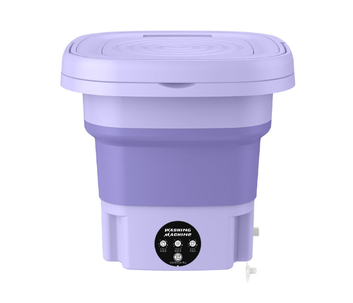  Mini Folding Washing Machine Portable Ultrasonic Turbo Washer with Spin Dryer Basket for Baby Clothes, Underwear & Travel in UAE