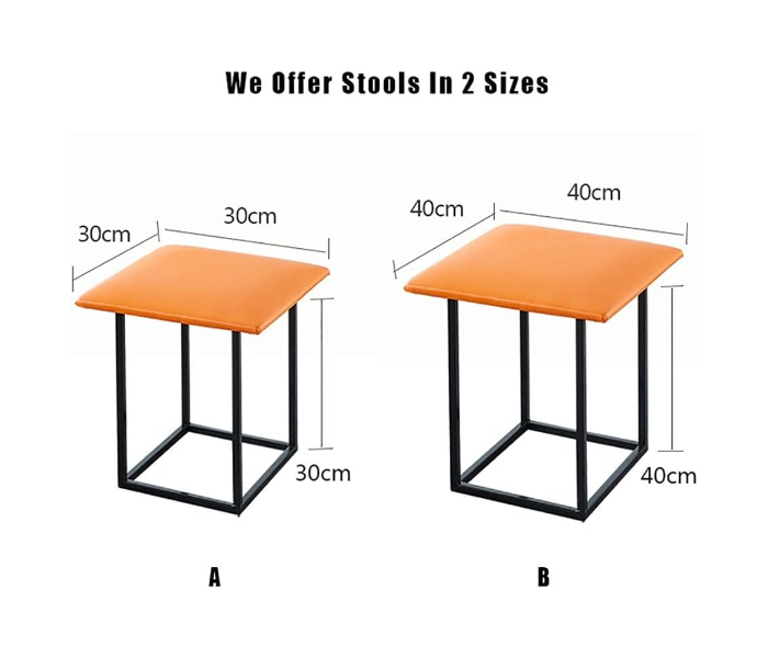  5 Pcs Rolling Stools for Coffee Table Space-Saving 360° Rotating PU Cush & Iron e Ideal for Living Room Modern Design in UAE