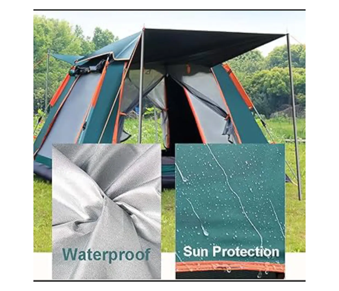 4 Door Automatic Tent for 6 Persons 240 x 240 x 155 cm Oxford Cloth in UAE