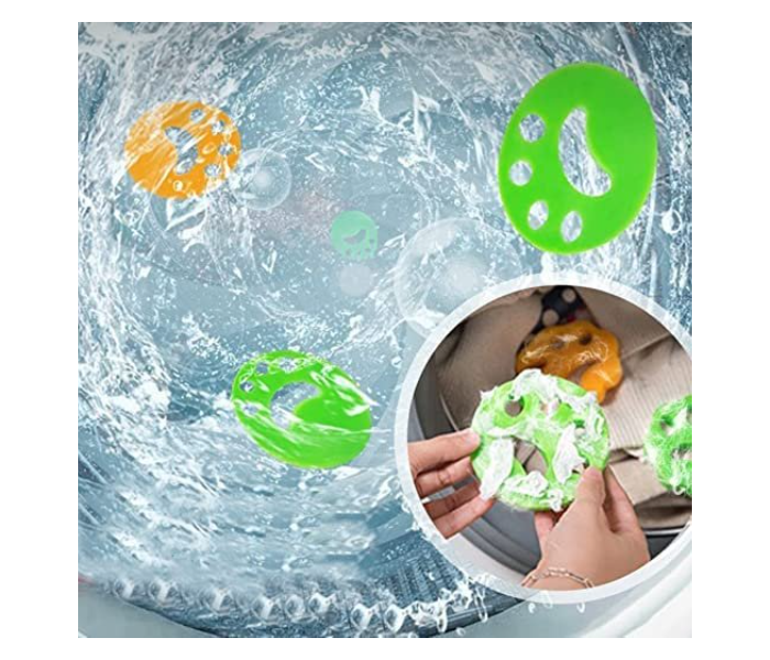 Pet Hair Remover, Pet Hair Remover for Laundry, Laundry Hair Catcher for Washing Machine Reusable Dog Hair Remover for Laundry Nontoxic Dog Hair Catcher for Washer, Dryer in UAE