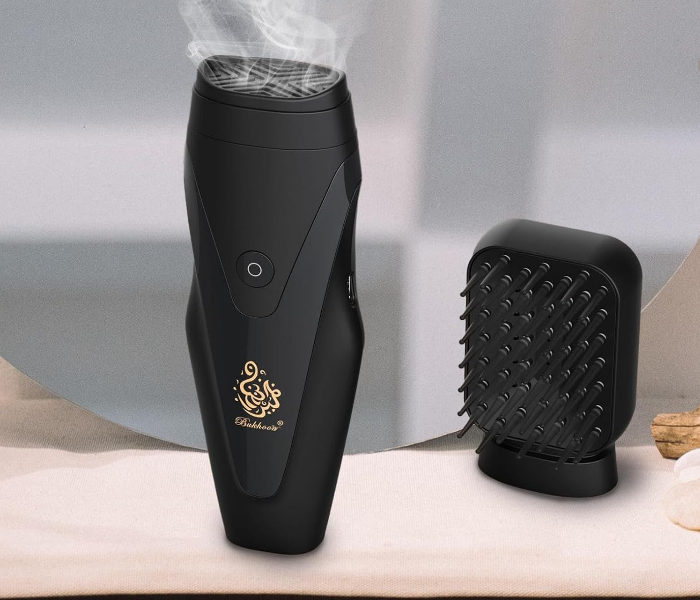 Comb Incense Burner: Oud Arabic Comb Hair Bakhoor Burner for Aromatic Styling (Black) in UAE