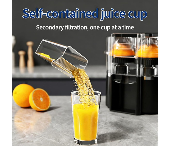 Electric Juicer Machine, 600ml Portable Twin Citrus Juice Maker, 18000r/rpm, 20s Rapid Juicing, Cold Press Lemon Squeezer, Fresh Hand Pressed Orange Juicers For Oranges, Lemon, Lime, Grapefruit black in UAE