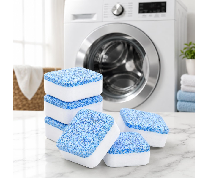 Washing Machine Cleaning Tablets | Deep Drum Cleaner & Descaler | Removes Dirt, Limescale & Bad Odour | Suitable for Front Load & Top Load Machines in UAE