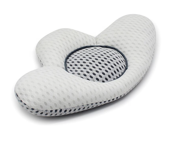  Support Pillow Ergonomic 3D Mesh Waist Cushion with Adjustable Height Pad for Lower Back Pain Relief, Sleeping & Driving in UAE