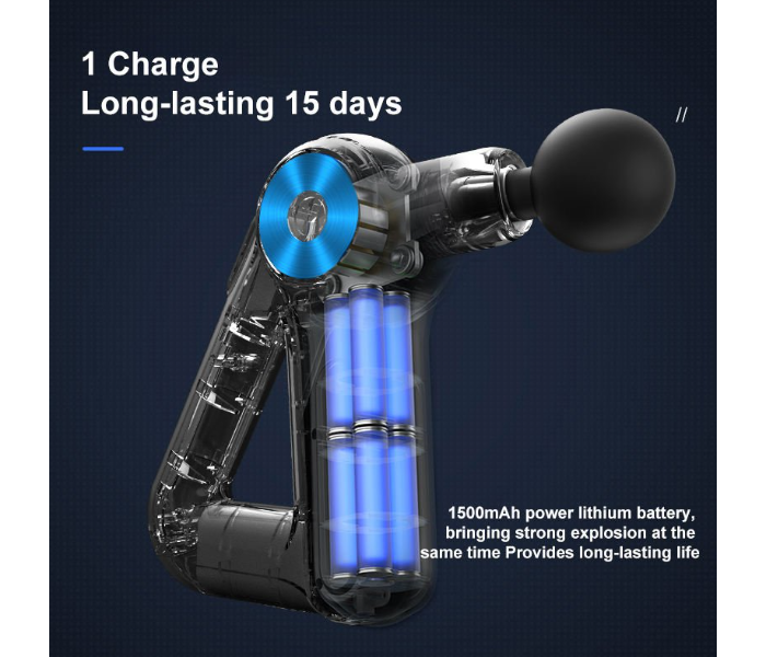 Portable Mini Massage Gun Deep Tissue Muscle Massager, Handheld Percussion Massage Gun with Adjustable Speed, Compact Electric Body Massager for Muscle Relaxation, Workout Recovery, Neck, Back, Legs, Arms & Shoulders in UAE