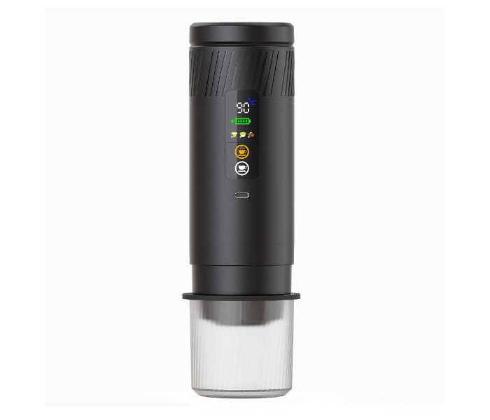 Portable Espresso Machine 18W Fast Charging Coffee Maker with Child Safety Lock LED Display for Travel Car Camping in UAE