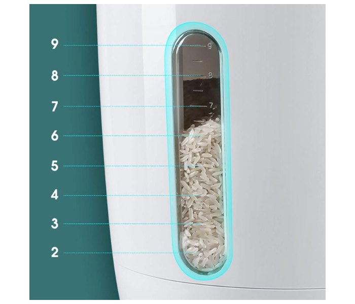 10Kg Multifunctional Kitchen Plastic Moisture-Proof Thickened Metering Sealed Rice Bucket Suitable for Household Use in UAE