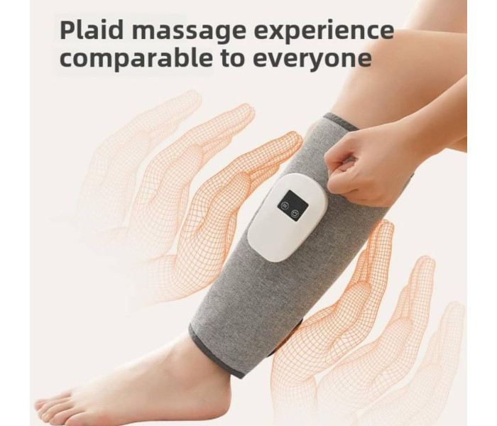 Portable Cordless Electric Calf Massager with Heat Compression and Adjustable Air Compression Wrap Leg Massager Machine for Circulation Pain Relief Fatigue Muscle Relaxation Foldable Rechargeable Leg Massaging Wrap Bandage. in UAE