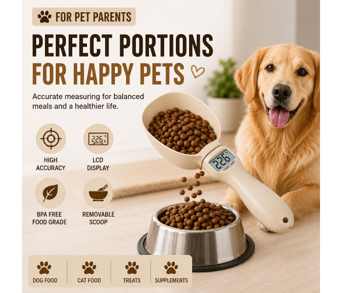 Digital Measuring Spoon with LCD Display | Food Weight Machine for Pets, Baking & Cooking, Coffee, Protein Powder| High Precision | Food Weight Machine for Fitness & Nutrition in UAE