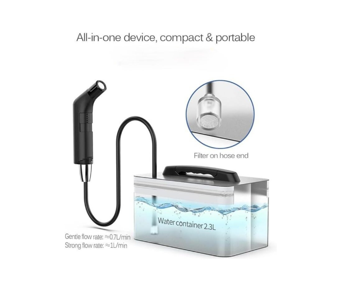 Portable Shattaf Travel Bidet Sprayer for Hygiene Cleaning with 2.3L Water Container in UAE