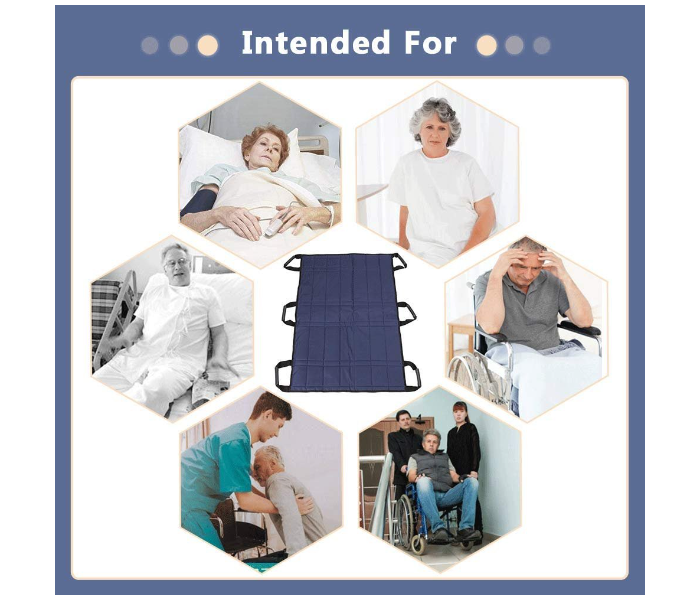 Patient Transfer Bed Pad with Handles – Medical Positioning Turning Pad, Hospital Bed Slide Sheet, Bedridden Patient Transfer Blanket for Safe Repositioning and Mobility Assistance in UAE