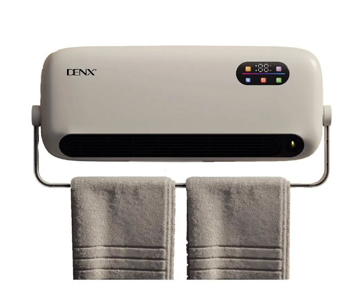 DENX DX2635 Wall Mounted Heater, Portable Electric Room Heater with 2 Heat Settings, 3-Hour Timer, Fast Heating, Overheat Protection, Compact Wall Mount Heating System for Bedroom, Bathroom, Office & Home in UAE