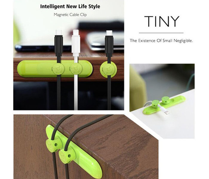 LBT Slim and Elegant Magnetic Cable Clip USB Cable with Organizer Clamp - Zoom Image 2