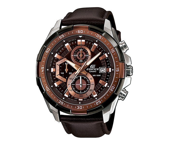 Casio Edifice EFR-539L-5AVUDF Mens Analog Watch Brown - Zoom Image