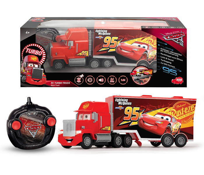 Dickie 203089025 Cars 3 Turbo RC Mack Truck Toy - Zoom Image 1