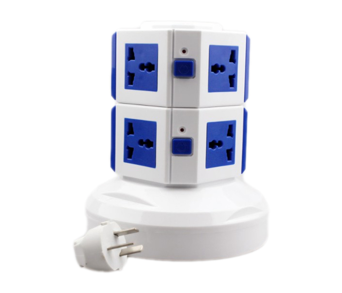 U-Power 2 layers UK pin Multi Power Plug with USB port, S2 UP-2LP White - Zoom Image 3