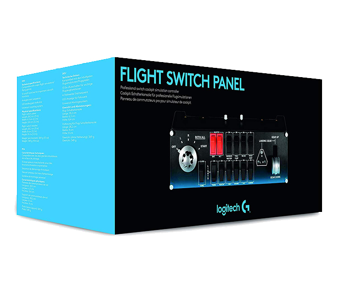 Logitech 945-000012 G Saitek Pro Flight Switch Panel - Black - Zoom Image 1