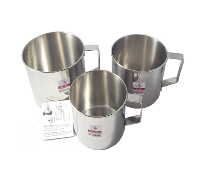 Zebra ZE-110012 Stainless Steel 12 cm Mug Silver - Zoom Image