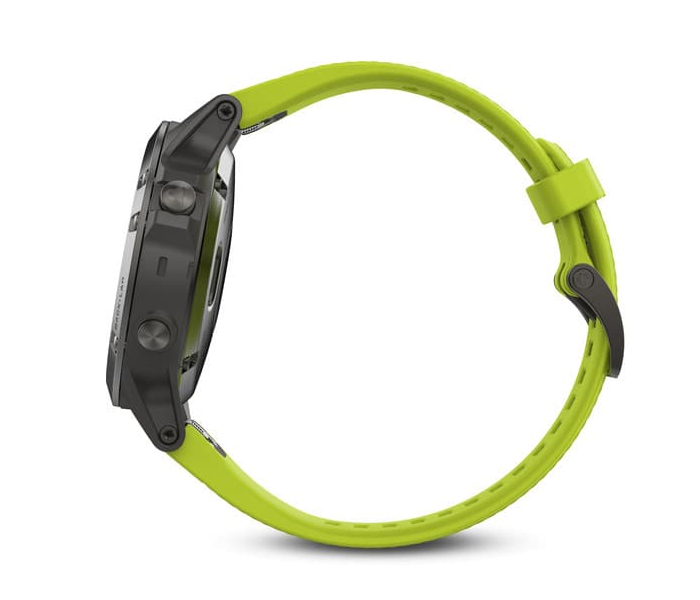 Garmin Fenix5 Multi Sport Smart Watch With Silicone Band - Yellow - Zoom Image 1