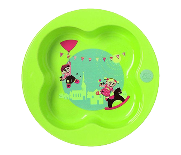 Bebe Confort 31000304 Learning Plate with Cover - Green - Zoom Image 1