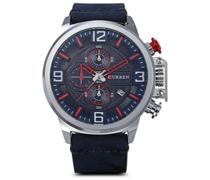 Curren 8278 Analog Quartz Watch For Men Blue - Zoom Image 3