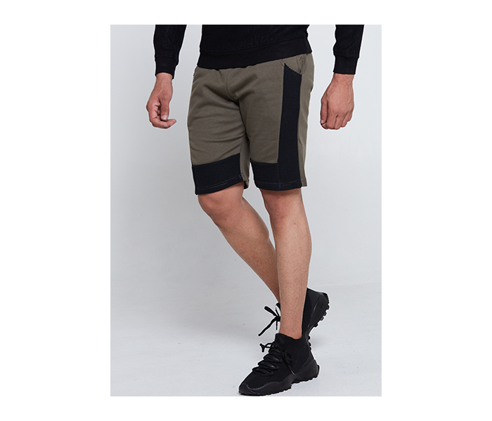 Lynk LY10023 Sports Style Solid Cottonshort For Men M - Green - Zoom Image 1