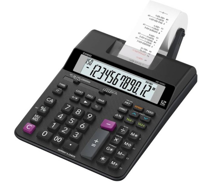 Casio HR-150RC Mini-printer Calculator Black - Zoom Image