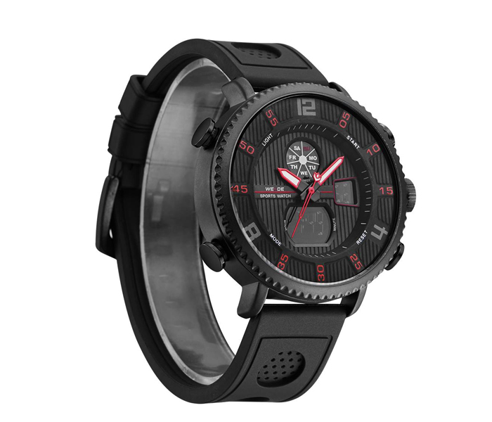 Weide WH-6106PU Analog and LCD Digital Watch Black and Red - Zoom Image 2