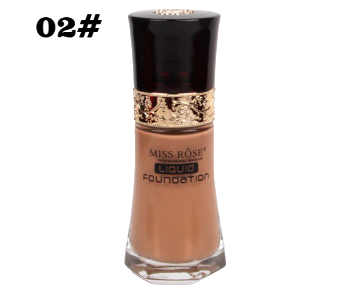 Miss Rose 7601-038N Medium Color Base Face Makeup Liquid Foundation Beige 2 - Zoom Image