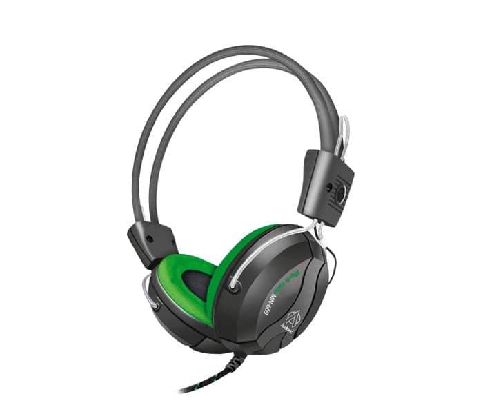 Audionic MN-669 Music Notes Headphone with Mic - Green - Zoom Image