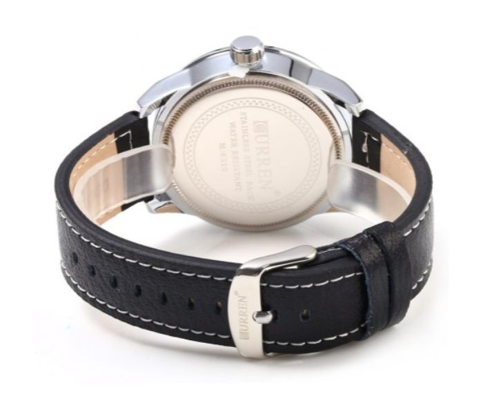 Curren 8210 Casual Analog Quartz Watch For Men Black And White - Zoom Image 2