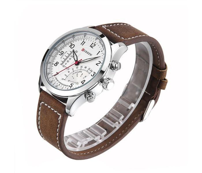 Buy Curren 8152 Leather Band Anal2138 Price in Qatar Doha