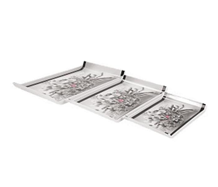 Epsilon EN4242 Serving Tray - White, 3 Pieces - Zoom Image 3