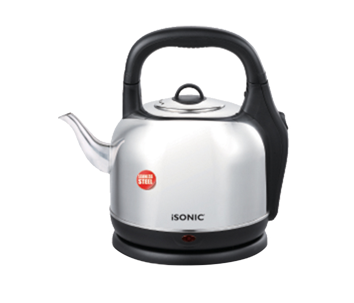 iSonic IK514 2000W Stainless Steel Cordless Electric Kettle - 4.2 Litre, Silver - Zoom Image 2