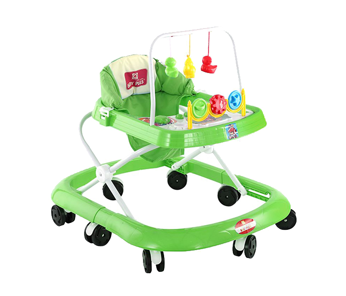 Baby Plus BP6006W Collapsible Baby Walker - Green - Zoom Image 1