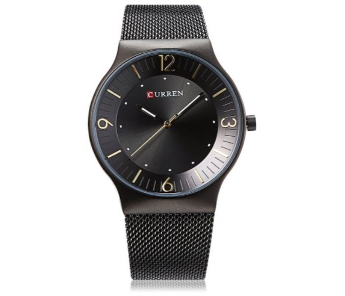 Curren 8304 Casual Quartz Watch For Men Black - Zoom Image 2