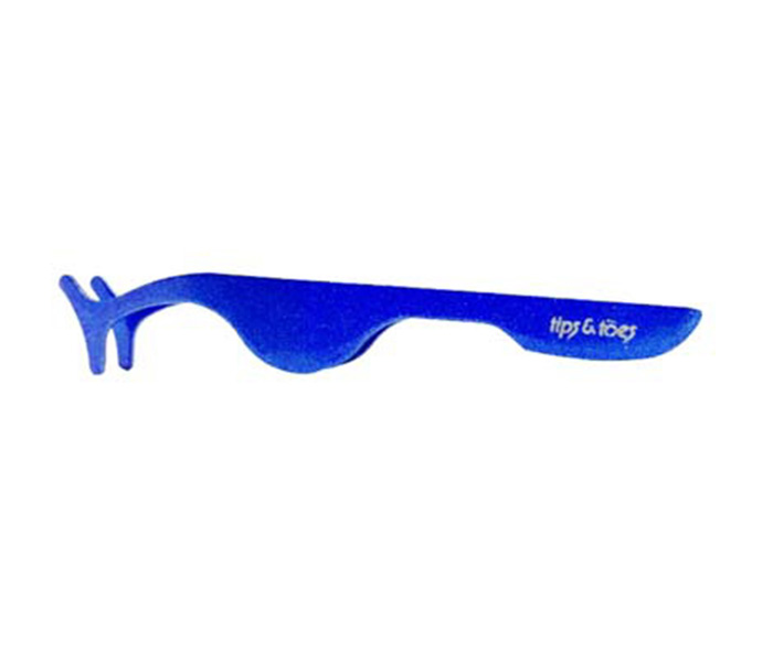 Tips & Toes TT-036BL Stainless Steel Eyelash Tweezers - Blue - Zoom Image 1