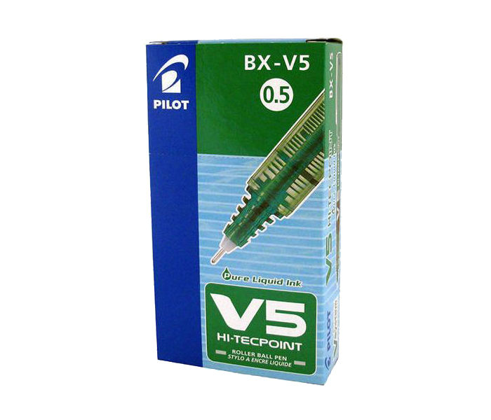 Pilot BX-V5 Hi Tecpoint Rollerball Pen - Green, Pack of 12 - Zoom Image 3