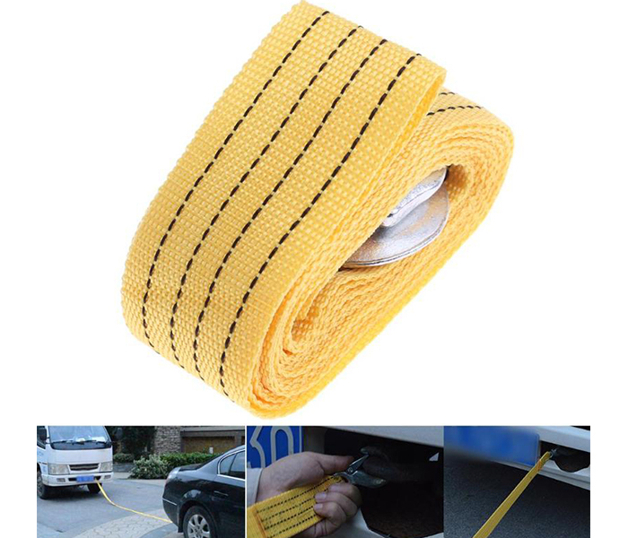 King Tools TR-36 4Tons 6M Car Towing Rope - Yellow - Zoom Image 1